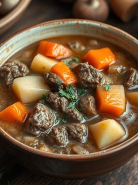 Beef Stew With Mushroom Soup