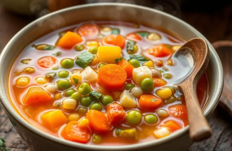 Vegetable Soup with Frozen Veggies