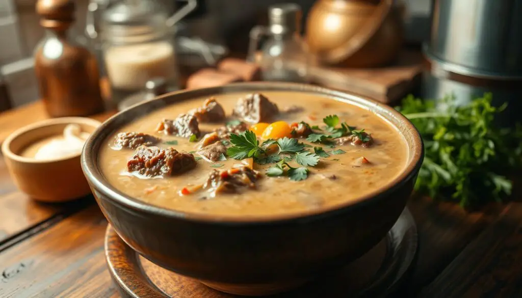 creamy beef soup creamy beef soup