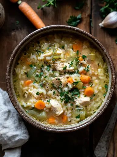Homemade Chicken Rice Soup