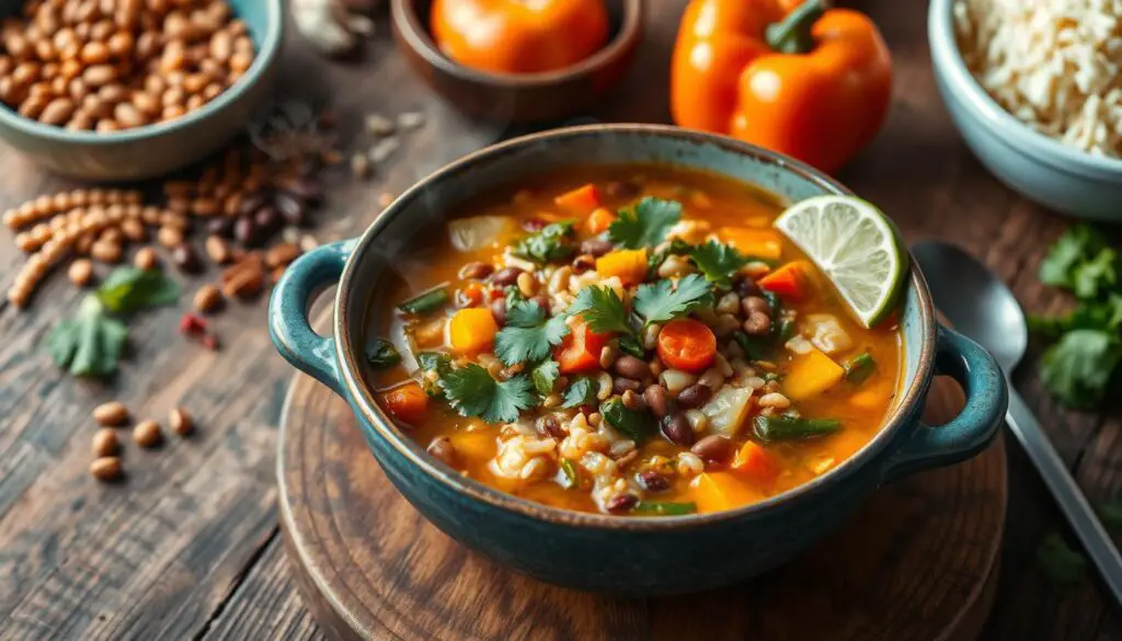 healthy bean and rice soup healthy bean and rice soup