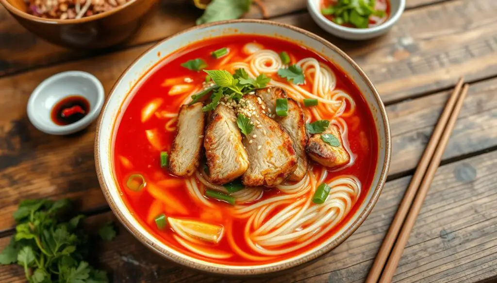 spicy Asian noodle soup spicy Asian noodle soup