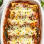 White Chicken Lasagna with Ham and Spinach