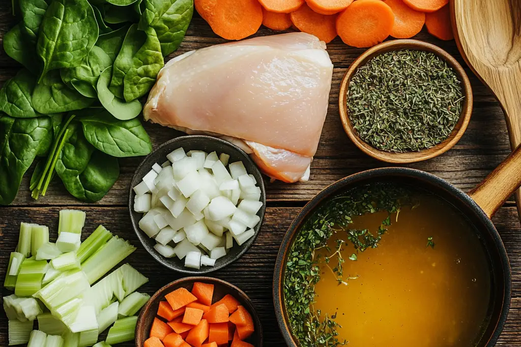 Chicken and Spinach Soup