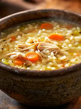 Grandma’s homemade rice soup
