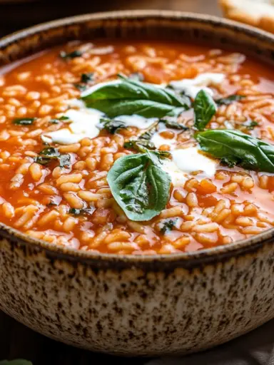 Tomato Rice Soup Recipe