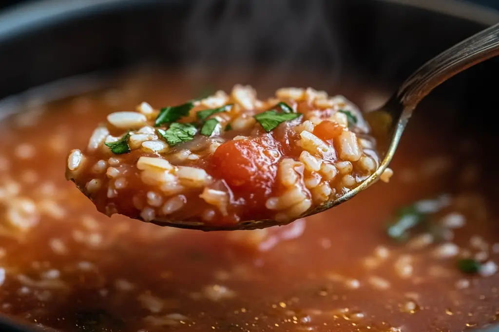 Tomato Rice Soup Recipe