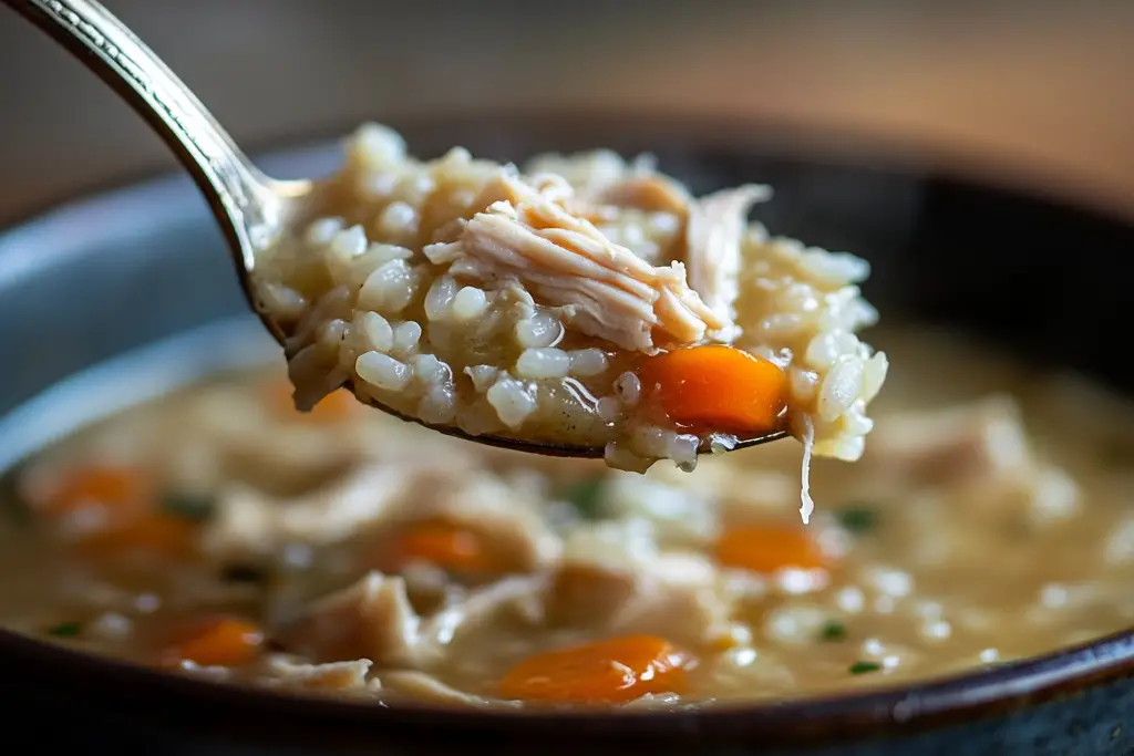 Grandma homemade rice soup