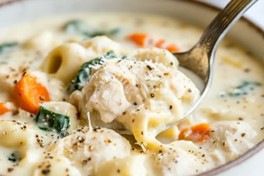 Creamy Chicken Tortellini Soup