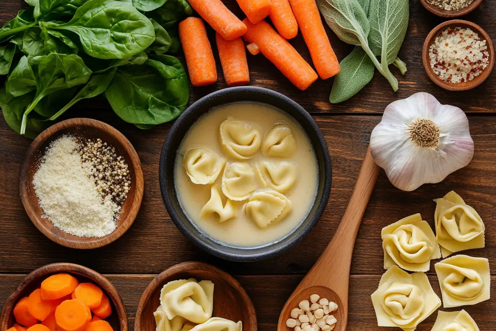 Creamy Chicken Tortellini Soup