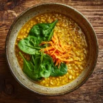 Hearty Korean Gochujang Beef Noodle Soup with Mushrooms