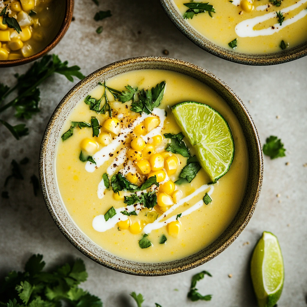 Sweet Corn & Coconut Soup