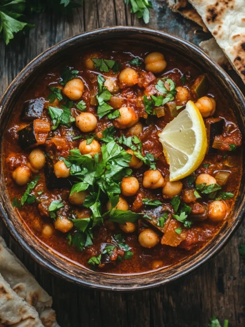 Spiced Eggplant & Chickpea Stew