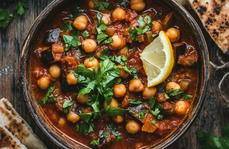 Spiced Eggplant & Chickpea Stew