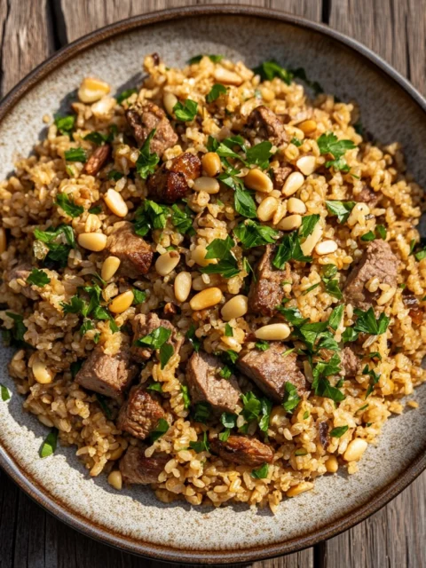 Freekeh Rice Pilaf