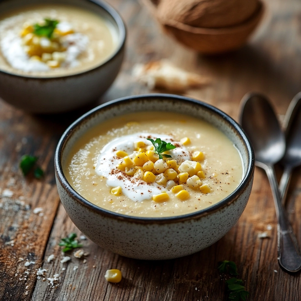 Sweet Corn & Coconut Soup