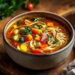 Spicy Peanut Noodles with Crunchy Veggies