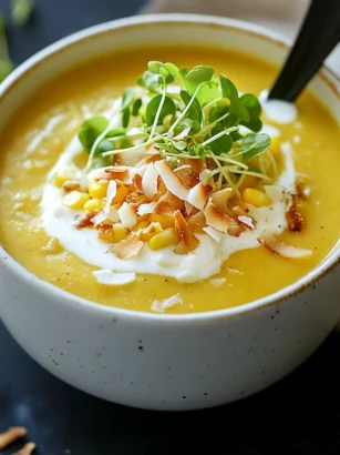 Sweet Corn & Coconut Soup