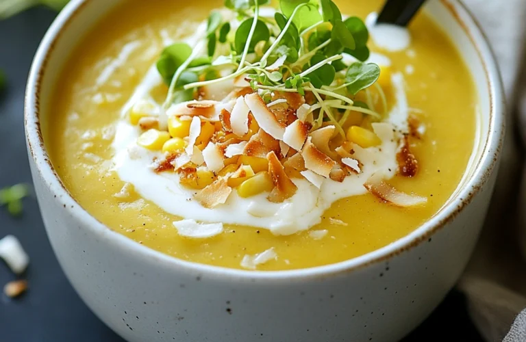 Sweet Corn & Coconut Soup